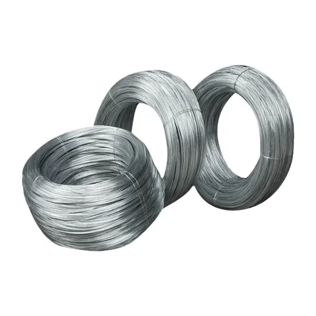 Rifornimento della fabbrica di filo metallico zincato a caldo Gi barra zincata ad alta resistenza 0.3mm filo metallico in acciaio zincato ad alto tenore di carbonio