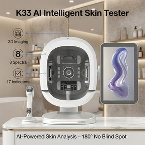 เครื่องวิเคราะห์ความชุ่มชื้นผิวหน้าแบบตั้งโต๊ะ K33 AI รองรับการตรวจจับระดับความชุ่มชื้นและภาพจุลภาค สำหรับศูนย์ความงาม - Product Image 1