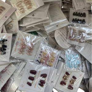 <span class=keywords><strong>Uñas</strong></span> Postizas Hechas a Mano Personalizadas para Damas, Juego de 10 Piezas de Alta Calidad, Diseño Único de Estilo Francés, Aplicación de Belleza para <span class=keywords><strong>Uñas</strong></span> - Product Image 1