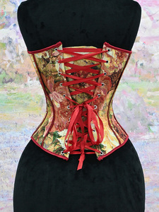 Corsé Romántico Vintage para Mujer, Faja Moldeadora con Diseño de Pintura al Óleo, Bustier Reductor de Abdomen, Corsé Renacentista, Top Corto para Mujer - Product Image 4