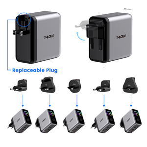 Tommox Pd Display <strong>Charger</strong> Uk 140W 100W Usb Type C Laptop Smartphone Gan <strong>Charger</strong> For Macbook Iphone 17 40W Fast <strong>Charger</strong> Display - Product Image 4