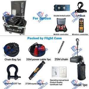 Alat Angkat Listrik Portabel 500kg, Chain Hoist Ringkas untuk <span class=keywords><strong>Rigging</strong></span> Konser Mobile & Persiapan Acara - Product Image 2