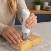 Kit de scellage intelligent pour bocaux Mason, scelleuse sous vide alimentaire portative rechargeable pour la conservation automatique des aliments et le rangement des vêtements