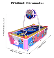 Console de jeu de hockey sur air pour enfants à 2 joueurs, jeu interactif à monnayeur pour deux joueurs, jeu d'arcade pour centre de divertissement familial (FEC)