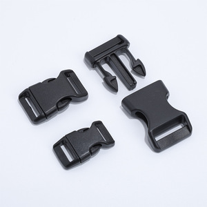 Boucle en plastique noir pour poussette et porte-bébé, 1,5 cm, 2,0 cm, 2,5 cm, couleur unie - Product Image 2