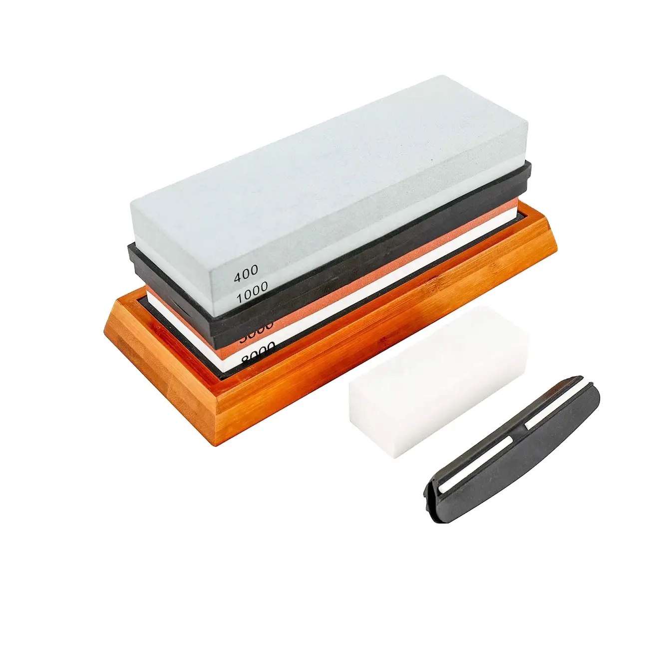 Premium Whetstone Knife Sharpener Sharpening Stone Set 2 Side Professional Kitchen Knife Sharpener Grit with Whetstone
