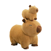 Peluche Capybara Kawaii, jouet en peluche, coussin, tissu en peluche super doux, cadeau d'anniversaire avec rembourrage en coton PP