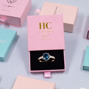 High End Jewelry Set <b>Box</b> Custom Rigid Drawer Jewelry <b>Gift</b> <b>Box</b> EVA Foam Insert Anti Scratch Lamination Custom Logo OEM Accepted - Product Image 1