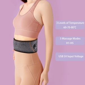 Customized <b>USB</b> Graphene <b>Heating</b> Far Infrared Vibration Hot Compress Red Light Physiotherapy Massage Belt for Body - Product Image 4