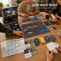 Table de jeu de Carrom portable personnalisée et imprimée sur mesure, prix d'usine en gros, en stock, cartes de jeu écologiques