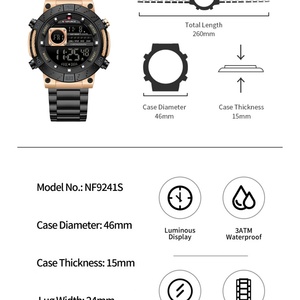 New Style NAVIFORCE 2025 Luminous Business Men's <b>Watch</b> 3ATM Waterproof Date Week Stainless Steel Fashion <b>Watches</b> for Men - Product Image 2