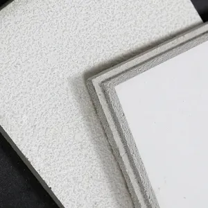 Kente 2*4 Durable Beautiful Acoustic Mineral Fiber Ceiling Tile Moisture Proof Tiles For Commercial Building With White Color