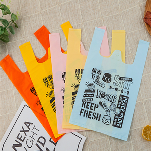 shopping plastic bag in supermarket grocery t-shirt bag plastic take-out bag