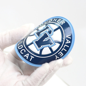 TPU nhãn dập nổi truyền nhiệt 3D logo bóng đá bóng đá Silicone cao su thiết kế mũ tùy chỉnh sắt trên TPU các bản vá lỗi - Product Image 5