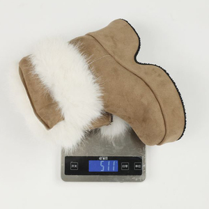 Botas de plataforma altas de piel sintética para mujer, con tacón de cuña, forro de peluche, hasta la rodilla, de ante, gruesas y peludas, para invierno y nieve. - Product Image 6