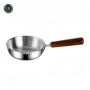 316 Three-Layer Steel Walnut Wood Handle Food Grade Skillets Nonstick Household Fry <strong>Pans</strong> 316 Stainless Steel <strong>Frying</strong> <strong>Pan</strong> - Product Image 1