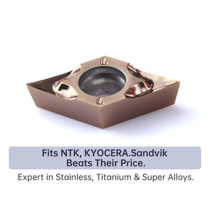 Plaquette de tournage Naigu en carbure ultra-précis recouvert de PVD pour l'usinage de petites pièces DCGT11T301-QC pour tours CNC de précision - Product Image 1