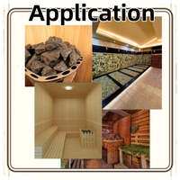 Accessoires pour sauna, pierres de sauna, pierres de sauna thermiques durables, approvisionnement en vrac pour les fabricants de sauna