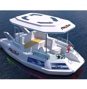 Nuovo Modello 2025 Barca Elettrica Acquatica a Pedali per 4-5 Persone, Stile Astronave in Plastica LLDPE - Product Image 5