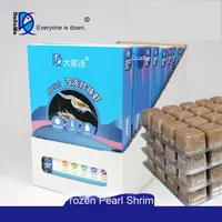 Bohai Bay Frozen Pearl Crevettes Artemia Saumure Crevettes Dragon Fish Petit aliment sec pour poissons pour animaux de compagnie Variété Pack Aliments pour poissons congelés
