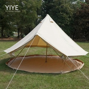 Tente cloche de glamping en coton pyramidal pour <span class=keywords><strong>camping</strong></span> extérieur, modèle imperméable et épaissi - Product Image 3