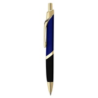 Vente en gros de stylo à bille populaire en forme de triangle avec clip plaqué or Cadeau promotionnel Stylo à bille en cuivre lourd pour logo personnalisé MTP013