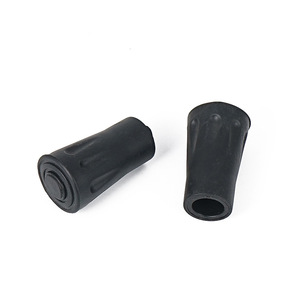 Embouts en caoutchouc noirs pour bâtons de randonnée Selpa, 40 mm, amortissants, de remplacement, pour bâtons de marche en plein air - Product Image 3