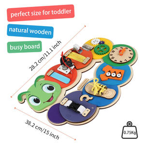 Tablero sensorial Montessori para niños, juguetes educativos de actividad inquieta multifunción Unisex para niños con autismo - Product Image 2