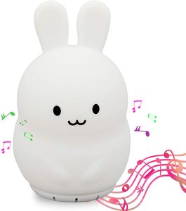 OEM mưa đại dương sóng âm thanh tiếng ồn trắng máy với cảm ứng mềm mại Silicone RGB LED ánh sáng ban đêm ngủ người giám hộ thỏ đèn - Product Image 5