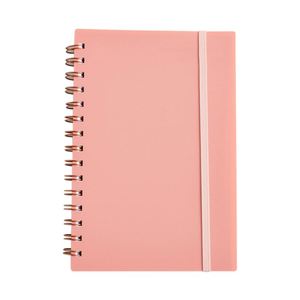 A5 PP Cover Spiral Notebook Loose-<b>leaf</b> Notebook Minimalist Double Wire-O Journal with Elastic Band Closure - Product Image 4