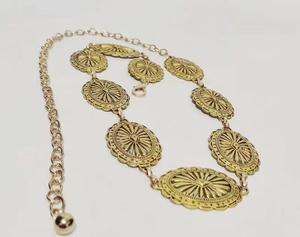 Kadınlar için özel ayarlanabilir Metal bel zincir kemer Cowgirl batı tarzı elbiseler ve kot için bel bağlantıları için zincir kemer s - Product Image 6