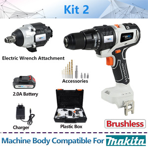 תואם עבור מקיטה <span class=keywords><strong>18V</strong></span> Brushless השפעה תרגיל מסור עגול מברג לנענע מסור Recip מסור מסור נדנוד כלי מלטשת