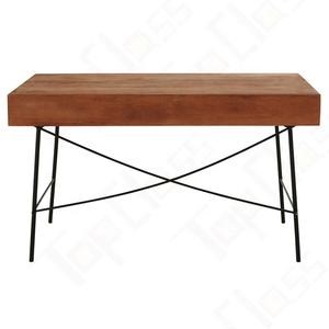 도매 내구성 호두 패널 현대 나무 쓰기 책상 사무실 독서 테이블 가구 가정과 별장 - Product Image 3