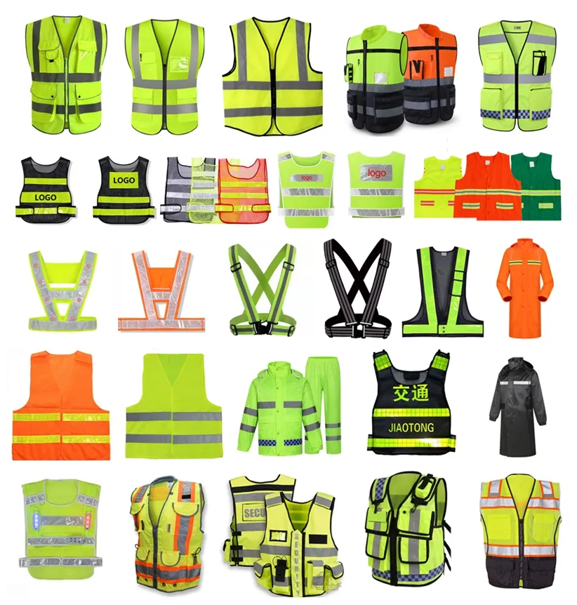 Led Reflecterende Vest Bouw Veiligheid Kleding Werkkleding Winter Waiscoat Opvouwbare Regen Jas Veiligheid Kledingstuk Jas Vest