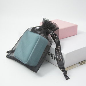 حقيبة هدايا مخصصة مطبوعة من الأورجانزا برباط للمجوهرات/مستحضرات التجميل لتخزين الحلوى - Product Image 5