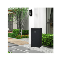Boîte à colis autoportante en acier verrouillable, étanche, antivol, antirouille, avec revêtement en poudre pour extérieur, maison, jardin, courrier, POSTE