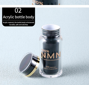 LAGER Doppel flaschen Langer leerer Kunststoff Medizin behälter Vitamin Kapsel halter Schraub verschluss Pille Verpackungs siegel Anpassbares Logo - Product Image 5