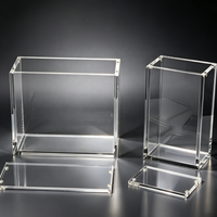 Boîtier de présentation en acrylique détachable moderne résistant aux UV pour ETB PTCG, avec couvercle et base magnétiques, empilable naturellement, pour Elite Trainer