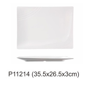 Platos Rectangulares de Melamina Yangge, Resistentes al Calor, Bandejas de Servicio para Hotel, Irrompibles, Color Sólido P11210 P11214 P11212 - Product Image 4