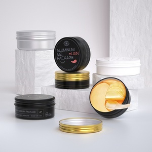 Boîte en métal personnalisable de 80 ml, 100 ml, 150 ml pour crème cosmétique, récipient rond en aluminium pour masque pour les yeux - Product Image 1