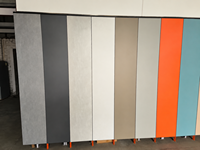 Panneaux plats en acier épais sur mesure, en aluminium/laine de roche, à structure alvéolaire, pour la construction d'entrepôts, panneaux muraux métalliques résistants au feu