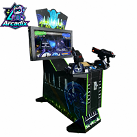 Machine de jeu d'arcade à monnayeur, simulateur de tir à deux joueurs, jeu vidéo d'intérieur pour parc d'attractions, vente en gros