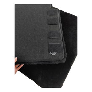 Tapis de sol de voiture sur mesure en peau de mouton australienne de luxe 35 mm, ensemble complet de 5 pièces pour Mercedes-Benz Classe S S450 2022, antibactérien - Product Image 3