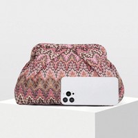Pochette marocaine en tissu pour femme, sac de soirée bohème floral pour mariage, fête, bal, boutique, accessoires de mode en gros