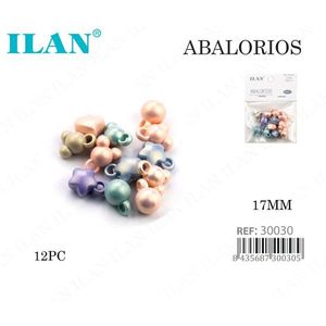 ILAN Perline 17mm Colori Pastello 12 Pezzi Perline per Abbigliamento - Product Image 1