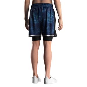 ไม่ต้องใส่กางเกงชั้นในเพิ่มเติม กางเกงบาสเก็ตบอลแบบรัดรูป ระบายอากาศได้ดี แห้งเร็ว ผ้าลินินและตาข่ายเป็นชั้นนอก เหมาะสำหรับการฝึกซ้อมแบบสบายๆ - Product Image 4