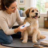 Tondeuse à poils pour animaux sans fil, écologique, étanche, avec batterie intégrée, légère, portable, pour le toilettage des animaux, coupe-poils en plastique