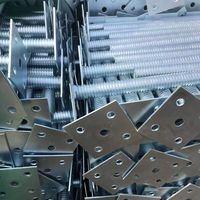 Base de support de coffrage en acier galvanisé réglable manuellement, robuste et de haute qualité Yunzheng Industrial pour levage de charges lourdes