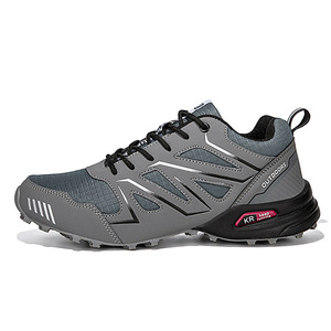 Chaussures de randonnée pour hommes, chaussures de marche en plein air respirantes en maille, semelle extérieure en caoutchouc, semelle intermédiaire EVA, taille 13 - Product Image 5
