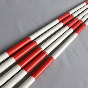 Ensemble de piquets d'entraînement d'agilité - Marqueurs de football et de basketball rouges et blancs avec base en caoutchouc pour les exercices de dribble et de défense - Product Image 4